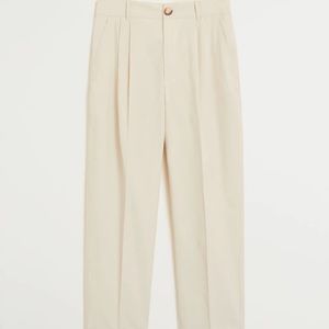 NEW MANGO - Cotton pleated pants
